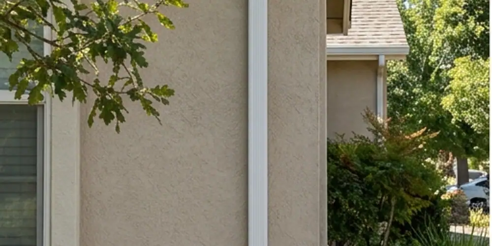Downspout flow restored after residential gutter cleaning Sacramento