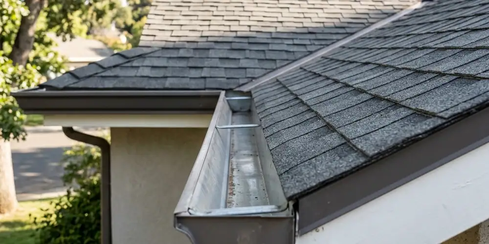 Valley debris removed after two story gutter cleaning Sacramento