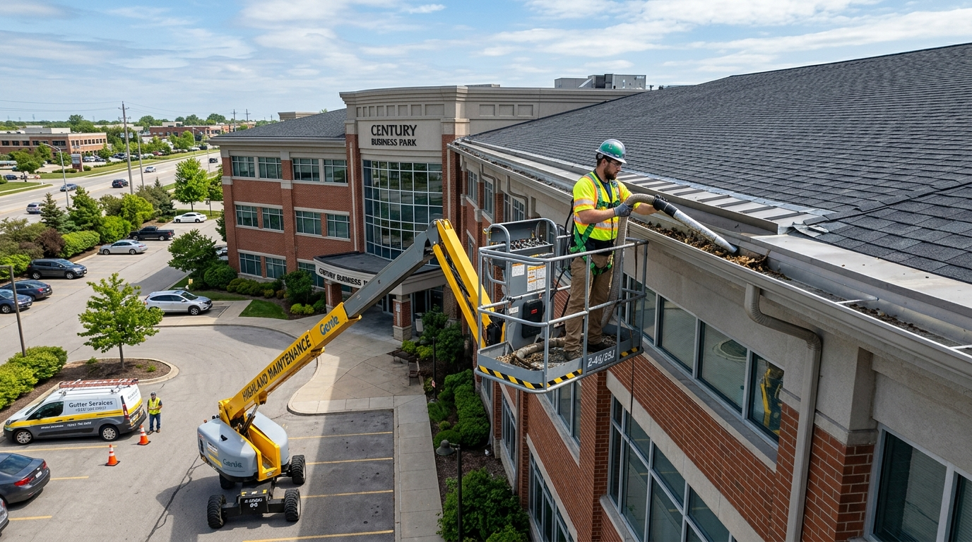 commercial gutter cleaning cost